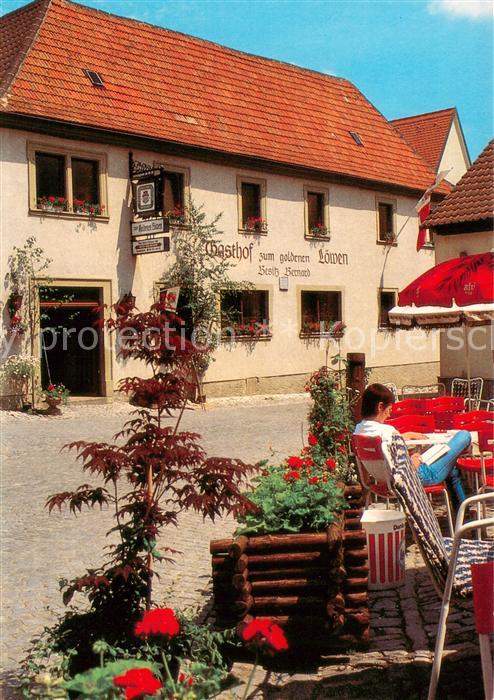 Sulzfeld Main Gasthof zum goldenen Loewen Terrasse