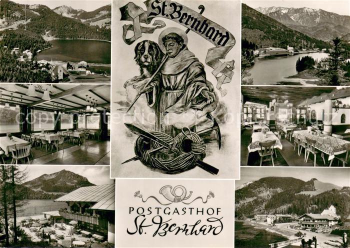 Spitzingsee Postgasthof und See-Cafe St. Bernhard Restaurant Alpenpanorama