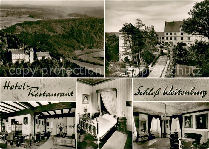Ergenzingen Hotel Restaurant Schloss Weitenburg Fliegeraufnahme Original Straehl