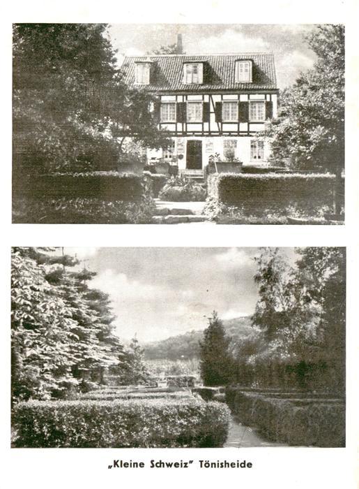 Toenisheide Gaststaette Kleine Schweiz Parkanlagen