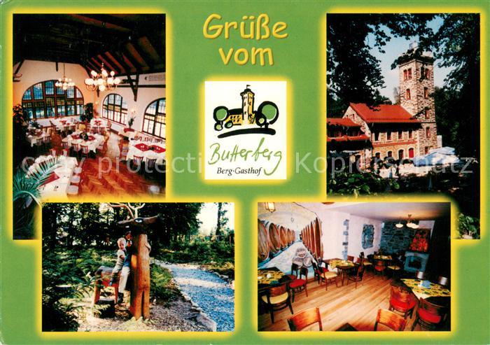 Bischofswerda Berggasthof Butterberg Restaurant Aussichtsturm Partie im Wald