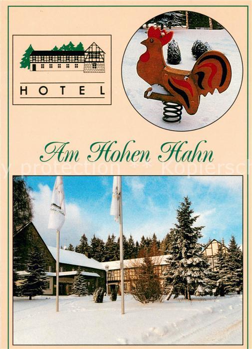 Bermsgruen Hotel Gaststaette Am hohen Hahn Winterlandschaft