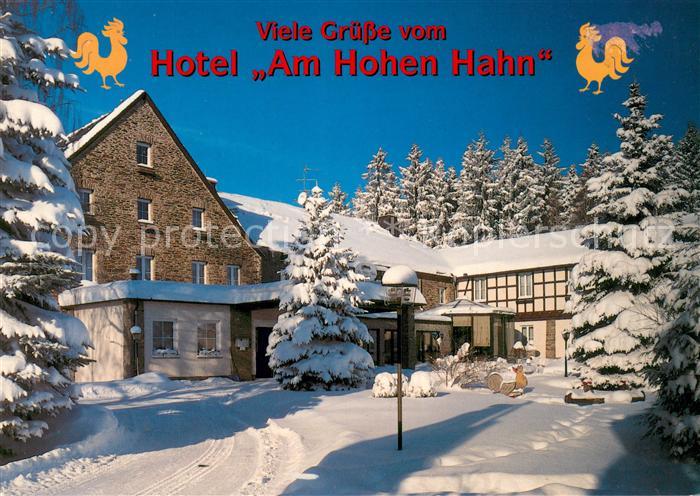 Bermsgruen Hotel Gaststaette Am hohen Hahn Winterlandschaft