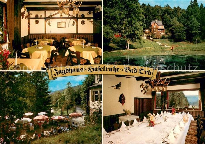 Bad Orb Cafe Restaurant Jagdhaus Haselruhe Terrasse Teich