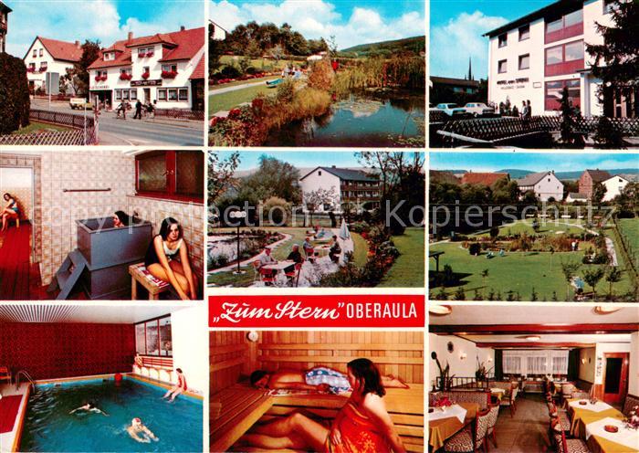 Oberaula Hotel Pension Zum Stern Restaurant Hallenbad Garten Sauna Teich