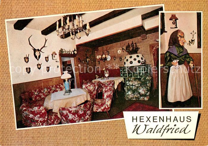 Oberthulba Jagdhaus Hexenhaus Waldfried Gastraum Hexe