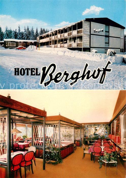 Bischofsgruen Hotel Berghof Restaurant Wintersportplatz im Fichtelgebirge