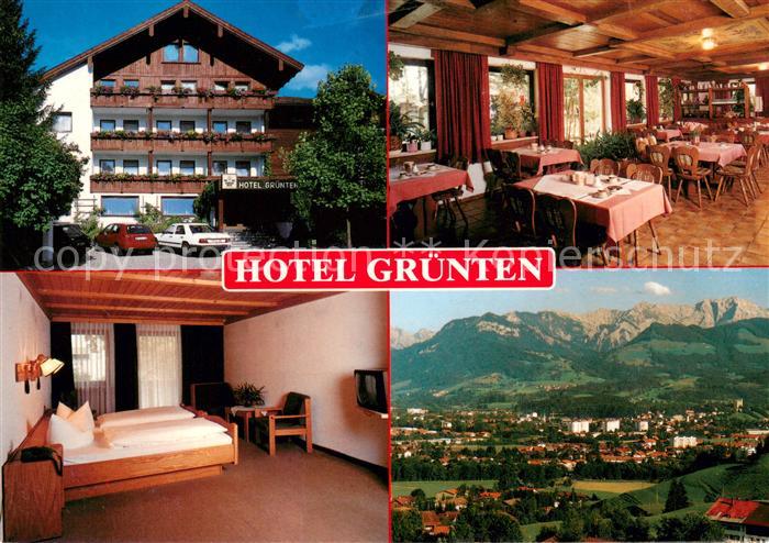 Sonthofen Oberallgaeu Hotel Gruenten Restaurant Fremdenzimmer Fernsicht Alpenpan