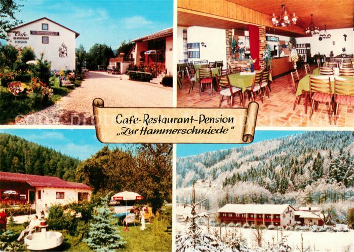 Sophienthal Oberfranken Cafe Restaurant Pension Zur Hammerschmiede Garten Winter