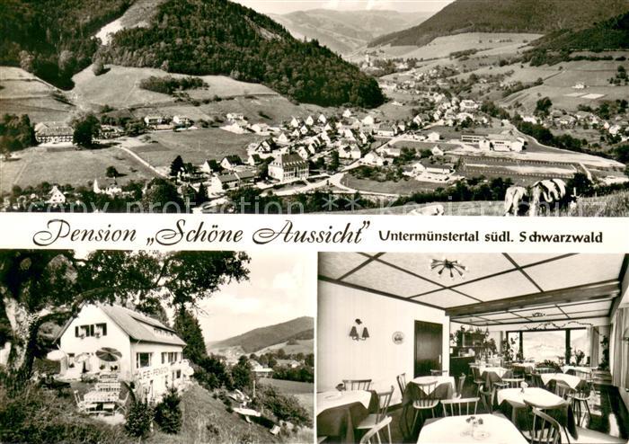 Untermuenstertal Pension Schoene Aussicht Cafe Landschaftspanorama Schwarzwald