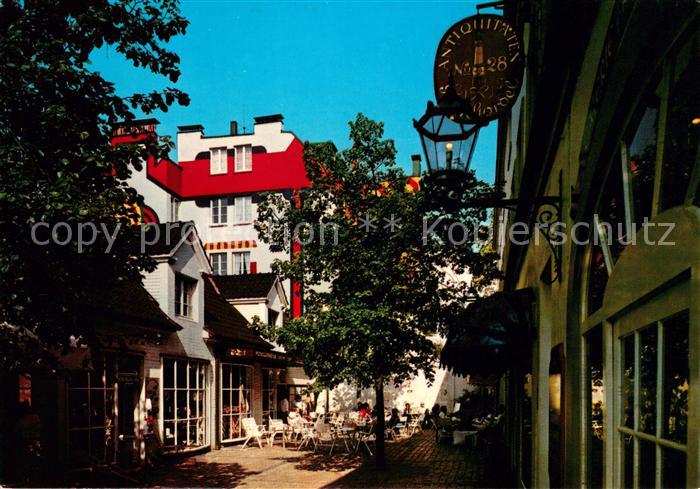 Poeseldorf Hamburg Bekannter Stadtteil und Treffpunkt StrassenCafes Antiquitaete