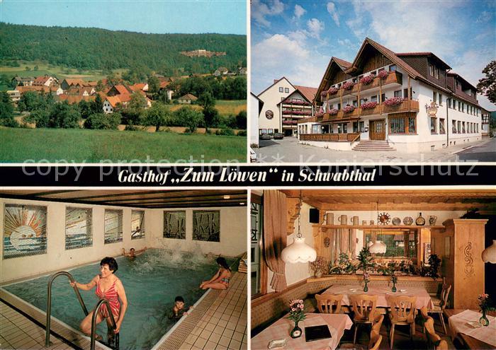 Schwabthal Gasthof Pension Zum Loewen Restaurant Hallenbad Panorama