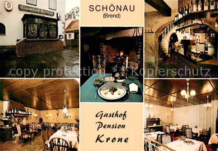 Schoenau Brend Gashof Pension Krone Restaurant Theke
