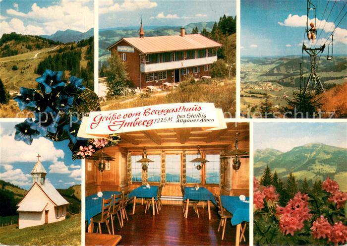 Steibis Oberstaufen Bayern Berggasthaus Imberg Sessellift Allgaeuer Alpen Bergka