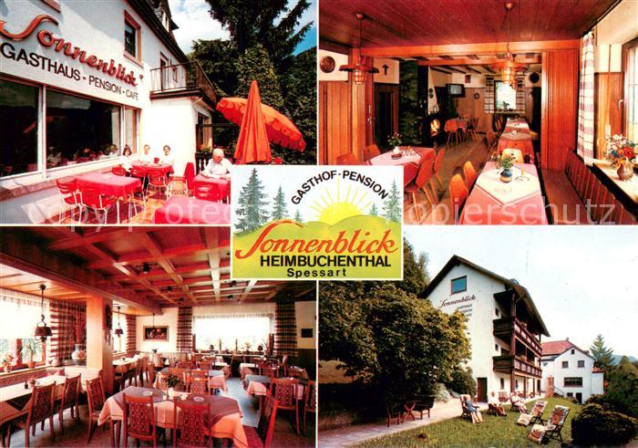 Heimbuchenthal Gasthof Pension Sonnenblick Restaurant Garten Terrasse