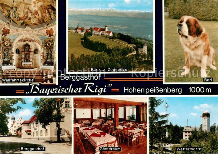 Hohenpeissenberg TerrassenCafe Restaurant Bayerischer Rigi Berggasthof Wetterwar