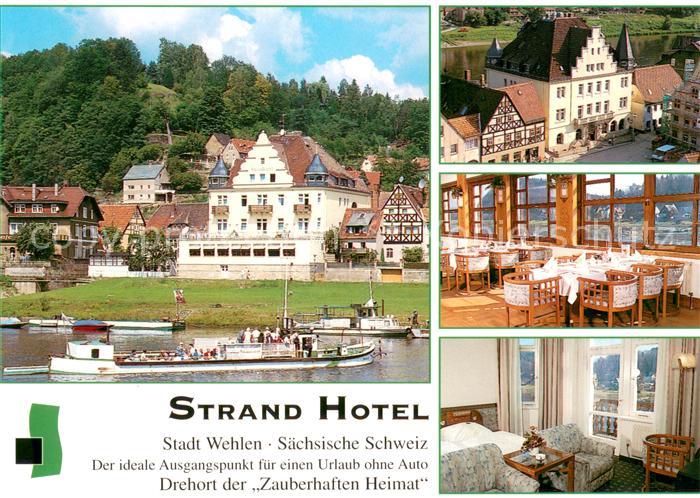 Wehlen Sachsen Strand Hotel Restaurant Faehre Drehort der Zauberhaften Heimat