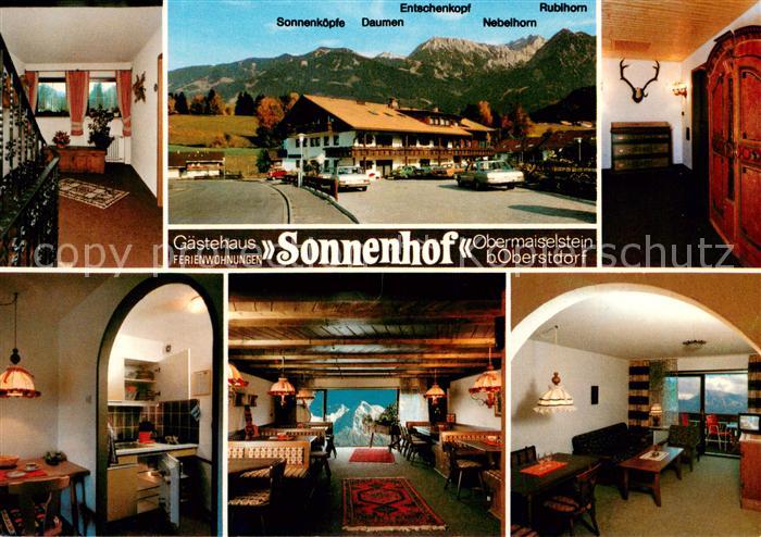 Obermaiselstein Gaestehaus Sonnenhof Restaurant Ferienwohnungen Allgaeuer Alpen