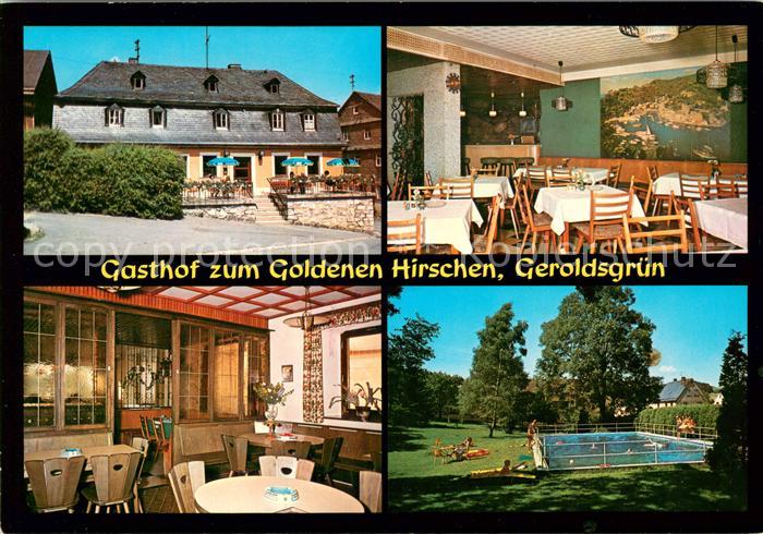 Geroldsgruen Gasthof zum goldenen Hirschen Restaurant Swimming Pool