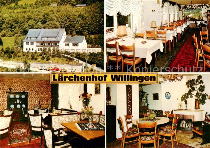 Willingen Sauerland Hotel Pension Laerchenhof Restaurant Kaminzimmer