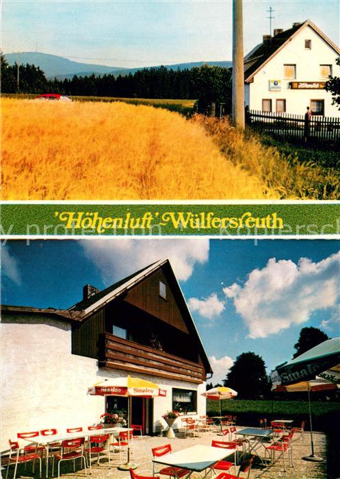 Wuelfersreuth Gasthof Pension Hoehenluft Terrasse Kornfeld Landschaftspanorama