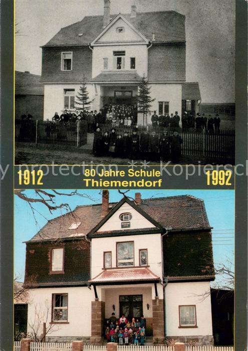 Thiemendorf 80 Jahre Schule 1912 und 1992