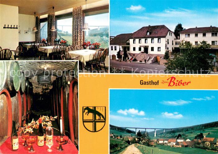 Speicherz Gasthof zum Biber Restaurant Weinkeller Landschaftspanorama Bruecke