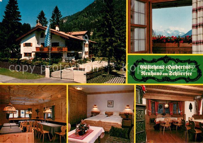 Neuhaus Schliersee Gaestehaus Hubertus Gastraum Fremdenzimmer Alpenblick