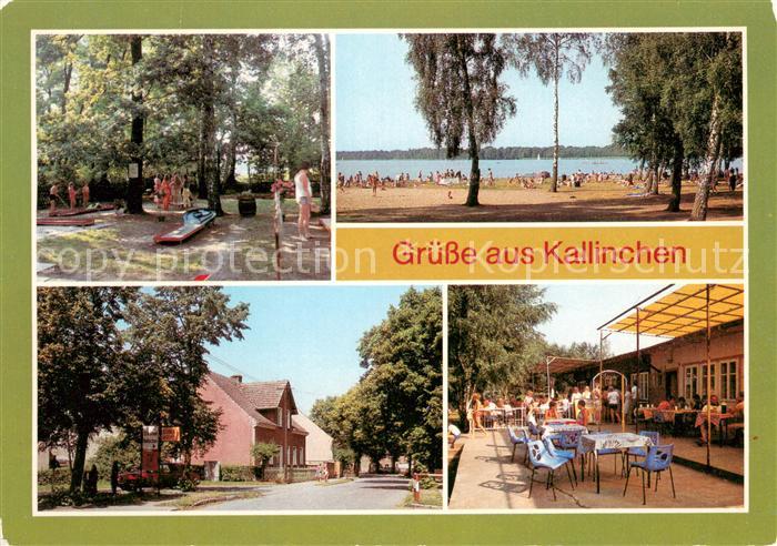 Kallinchen Minigolfanlage Strandbad Teilansicht Eisdiele Olivia am Motzener See