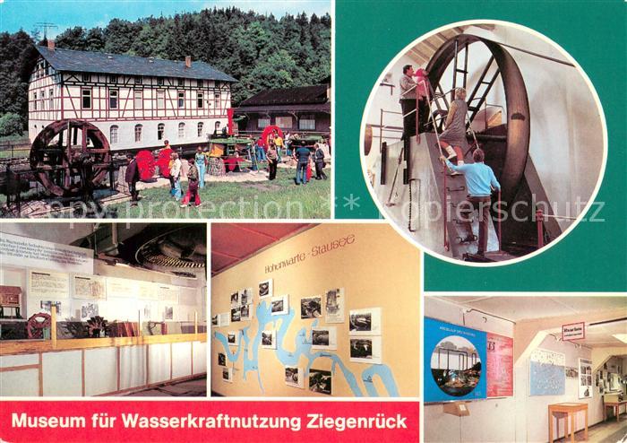 Ziegenrueck Museum fuer Wasserkraftnutzung Wasserrad