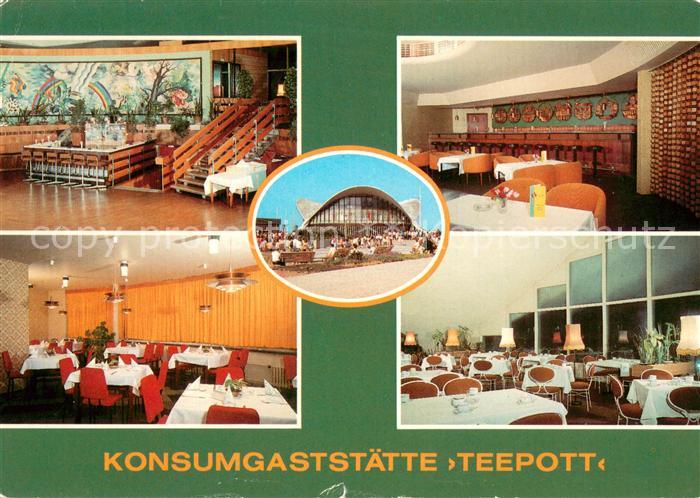 Warnemuende Ostseebad Konsumgaststaette Teepott Bar Restaurant Cafe