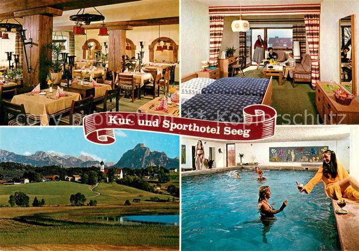 Seeg Kur- und Sporthotel Restaurant Fremdenzimmer Hallenbad Landschaftspanorama