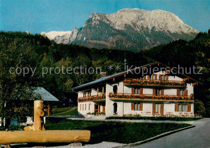 Koenigssee Pension Brandtnerhof Holzbrunnen Berchtesgadener Alpen