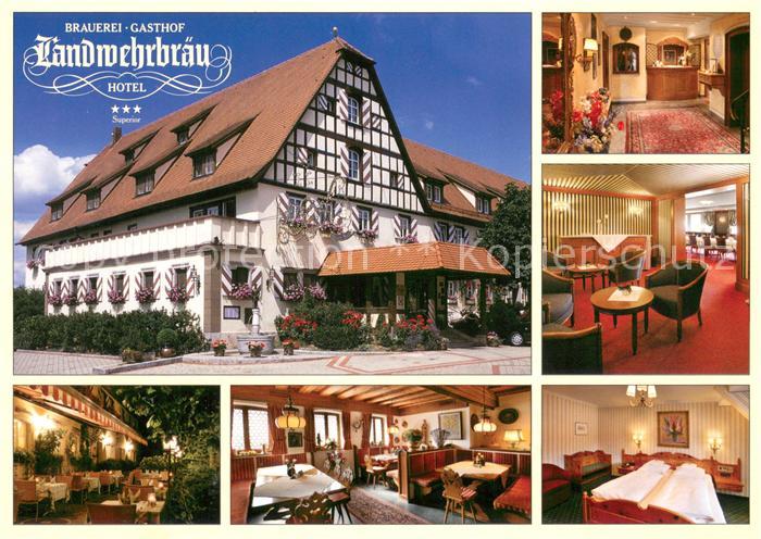 Reichelshofen Hotel Restaurant Brauerei Landwehrbraeu Fremdenzimmer