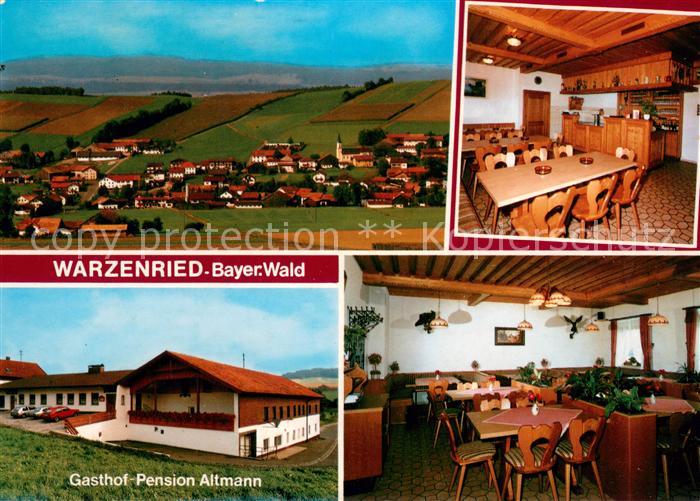 Warzenried Gesamtansicht Gasthof Pension Altmann Panorama Bayerischen Wald