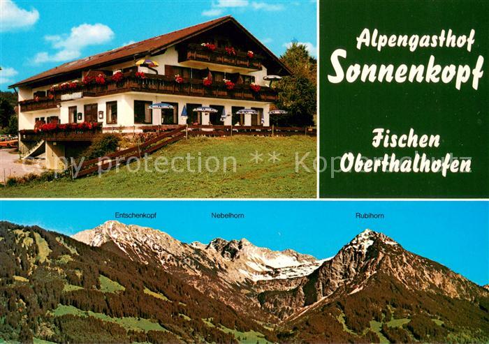 Oberthalhofen Allgaeu Alpengasthof Sonnenkopf Panorama Allgaeuer Alpen
