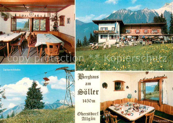 Oberstdorf Gaststaette Berghaus am Soeller Allgaeuer Alpen Sessellift