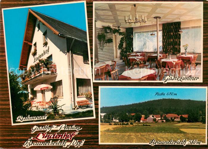 Braunetsrieth Restaurant Pension Lindenhof Blick ueber die Feld Oberpfaelzer Wal