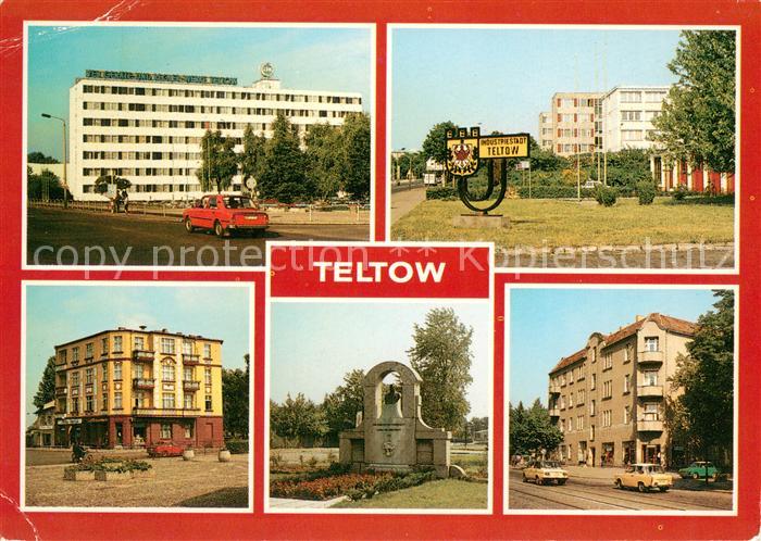 Teltow VEB Geraete- und Reglerwerke Stadteinfahrt Volksbuchhandlung Altstadt Den