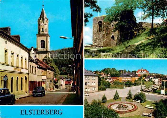 Elsterberg Vogtland Lange Strasse Burgruine August Bebel Bruecke