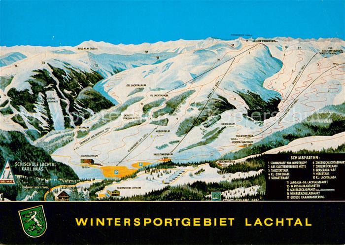 Niederwoelz uebersichtskarte Wintersportgebiet Lachtal