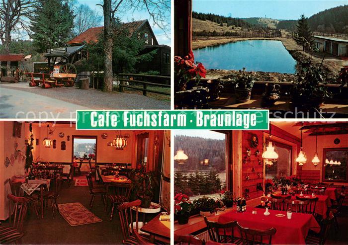 Braunlage Harz Cafe Fuchsfarm Gastraum Teich