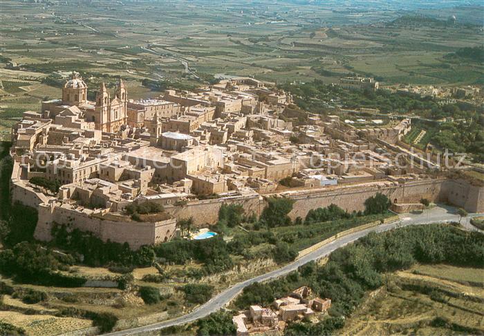 Mdina Malta Citta Vecchia veduta aerea