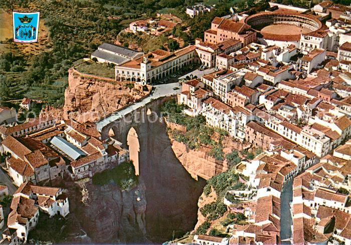 Ronda Andalucia Puente y Plaza de toros vista aérea