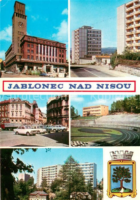 Jablonec nad Nisou Radnice Sidliste Komenskeho namesti Sportovni hala Sidliste
