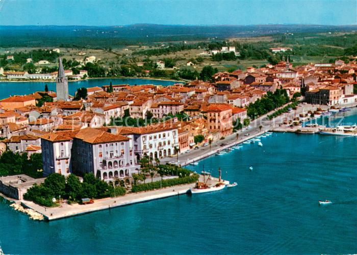 Porec Halbinsel Fliegeraufnahme