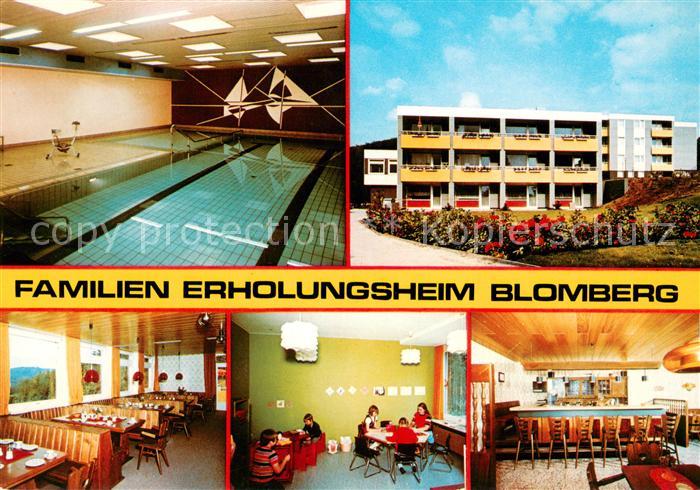 Blomberg Lippe Erholungsheim der AWO Hallenbad Restaurant