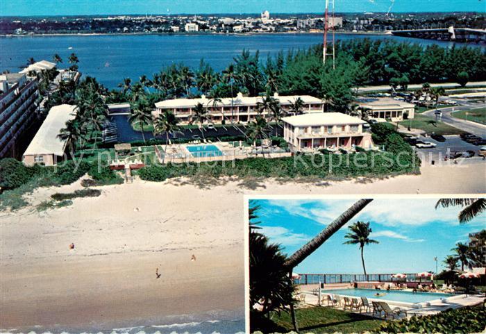 Palm Beach The Beachcomber Sea Cay Apartement Motel Swimming Pool aerial view