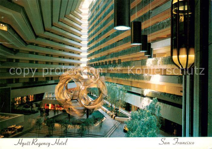 San Francisco California Hyatt Regency Hotel Atrium and lobby
