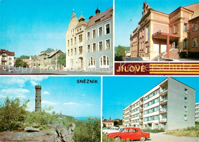 Jilove Eulau Teilansichten Gebaeude Innenstadt Wohnsiedlung Aussichtsturm
